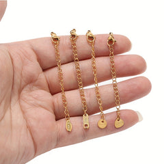 Stainless Steel Chain w/ Dangle Pendants Bracelet Necklace Tail Chain