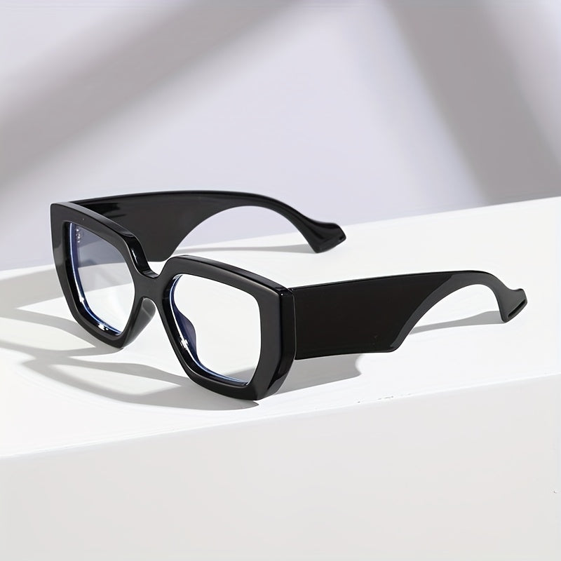 Clear Lens Cat Eye Glasses - Square Frame Specs