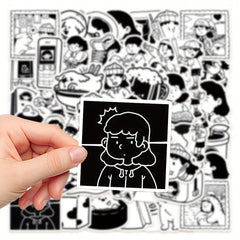 50pcs Little Dog Stickers Waterproof for Notebooks Laptops Journals Phone