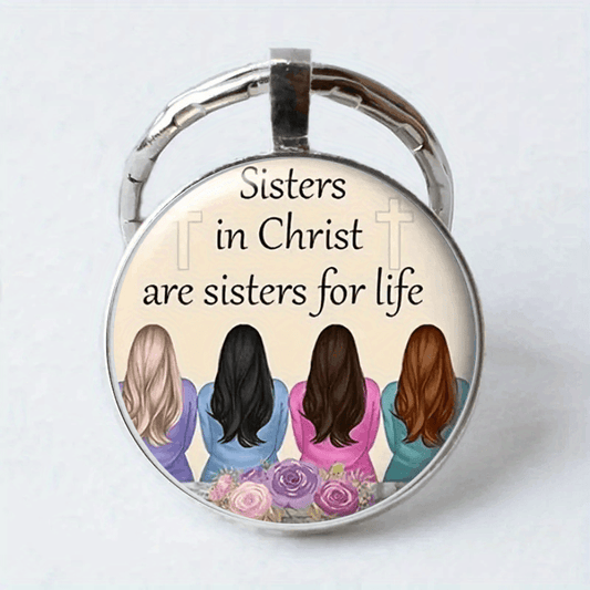 Sister & Girls Retro Key Chain for Backpacks & Jewelry