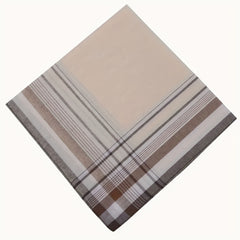 12pcs Pocket Square Hankies Lightweight Beige and Gray