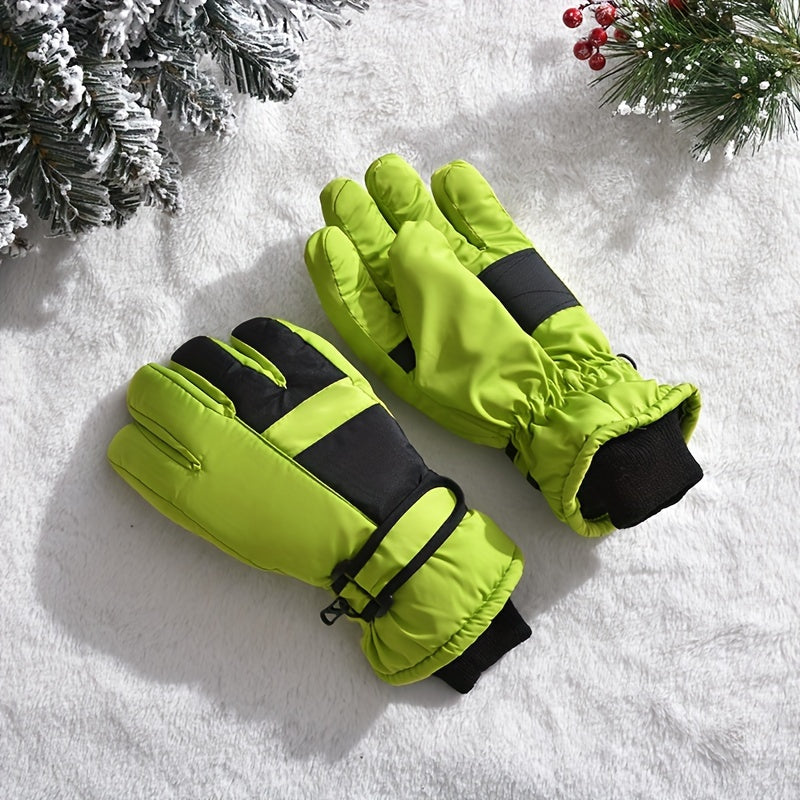 Kids Winter Snow Gloves Waterproof Windproof Ski Gloves for Boys and Girls