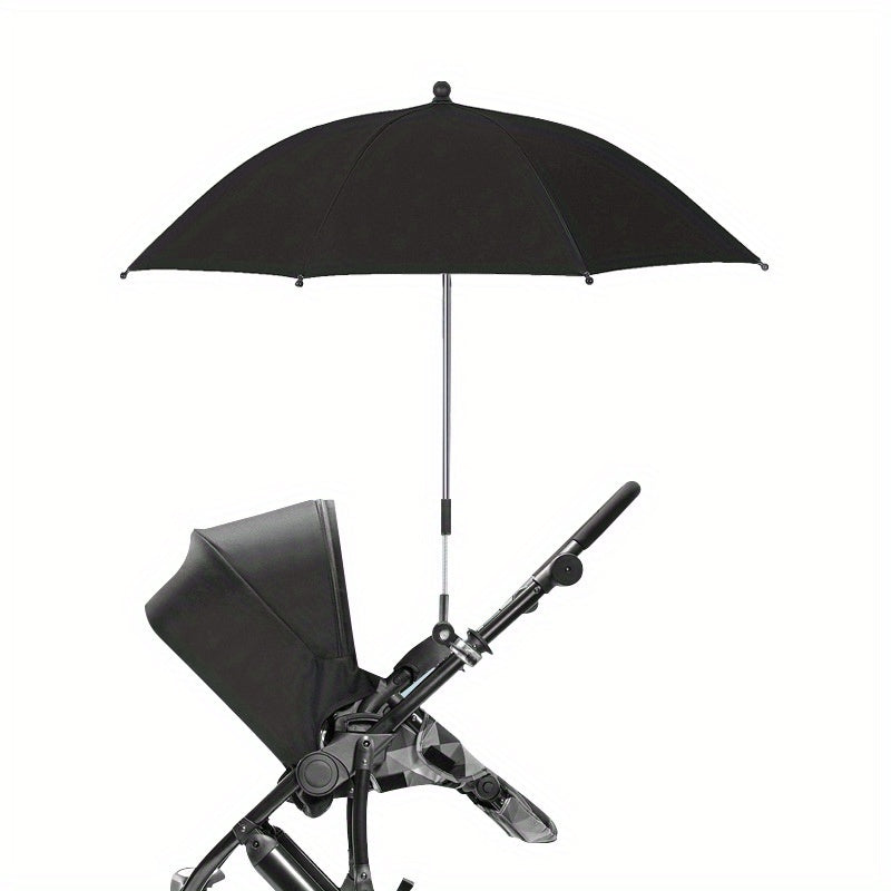 Baby Stroller Umbrella 360 Degree Adjustable UV Protection SunShade