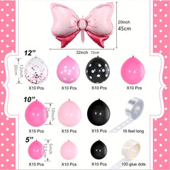 119pc Pink Balloon Garland Set for Girls' Birthday Wedding Baby Shower
