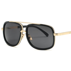 Double Beam Large Frame Sunglasses European And American Thick Frame Sunglasses