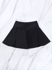 Cross Waist Sports Skorts Solid Golf Tennis Skirts For Women