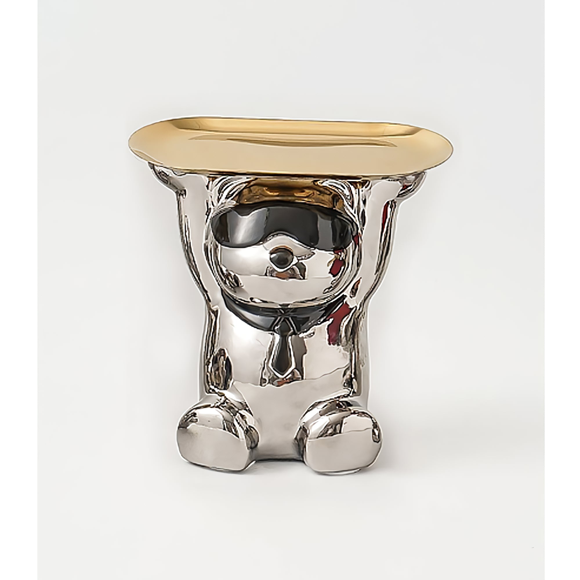 Ceramic Bear Jewelry Tray Sunglasses Bear Storage Decoration Tray