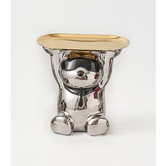 Ceramic Bear Jewelry Tray Sunglasses Bear Storage Decoration Tray