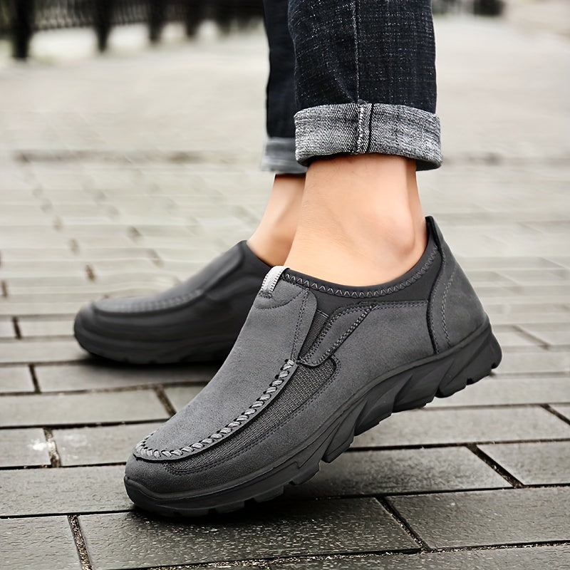 Men's Vintage Loafers Comfy Slip-On Walking Shoes