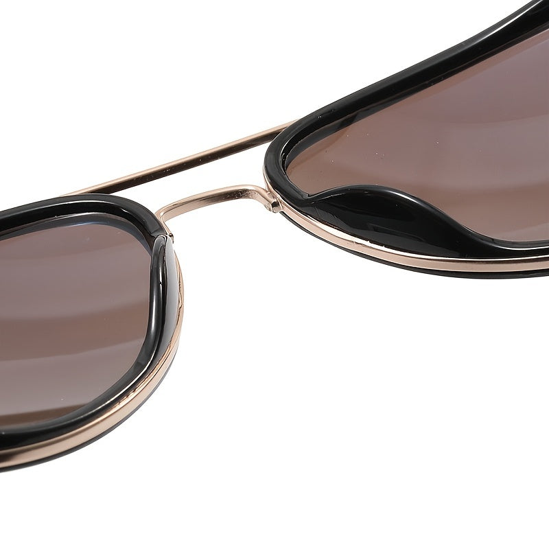 Multicolor Men's Double Bridge UV Blocking Sunglasses