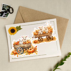 50pcs Thanksgiving Fall Stickers For Holiday DIY Crafts Art Journal