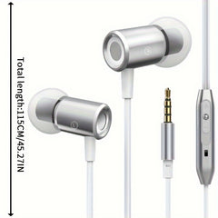Metal Magnetic In-ear Headphones with Heavy Bass