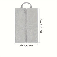 Portable Shoe Storage Bag with Zipper, Dustproof Shoe Bag for Travel