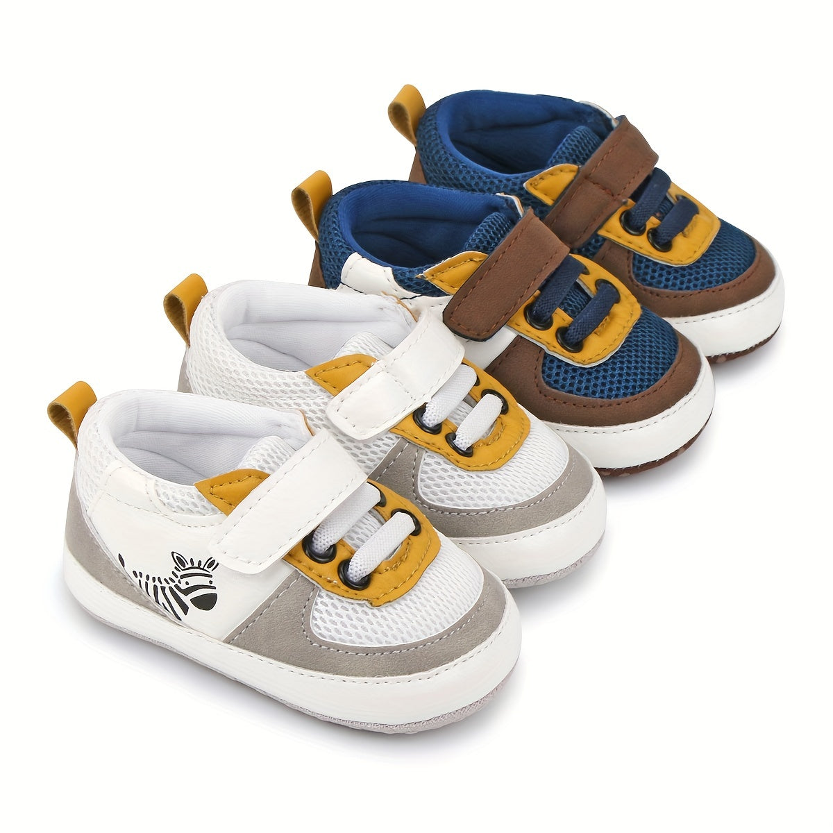 Cheerful Baby Boys Mesh Sneakers Lightweight Walking Shoes