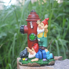 Fire Hydrant Dwarf Garden Ornament Resin Statue