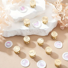 Brass Seal with Bear Pattern - Ideal for Gift Packaging & Invitations