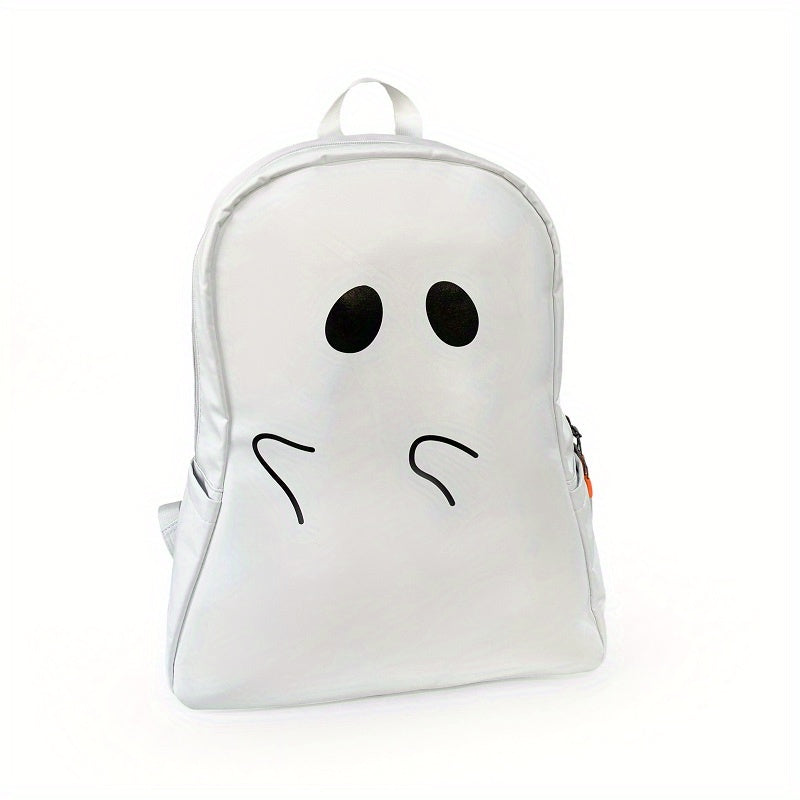 Ghost Shape Backpack Large Capacity PU Leather Backpack