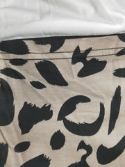Leopard Print Open Front Cardigan with Pockets