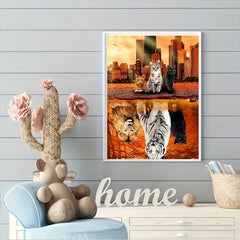 Diamond Painting Kit Cat 11 8X15 7inch