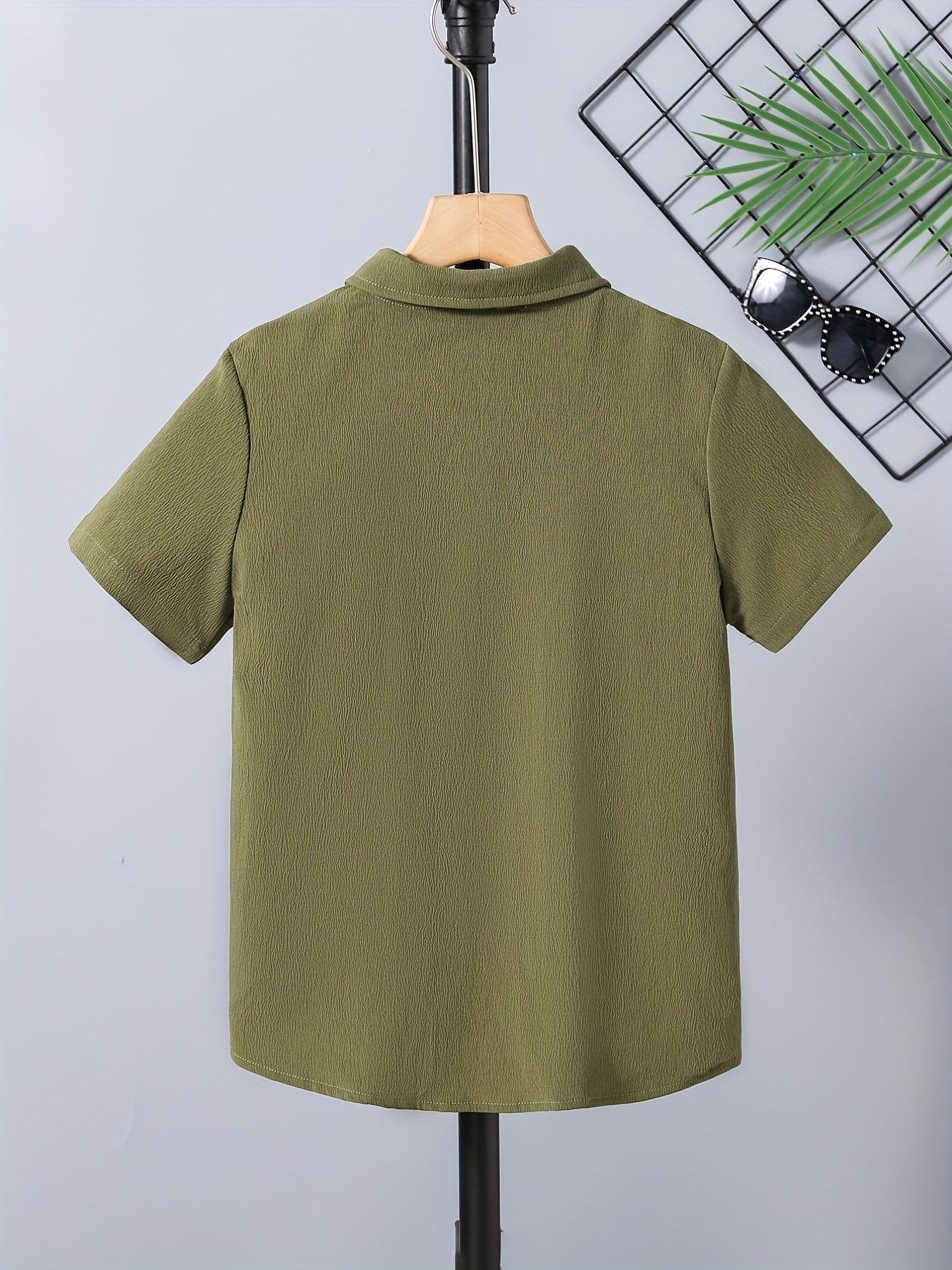 Boys Letter Graphic Print Casual Shirt