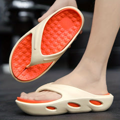 Men's Thick Sole Thong Sandals Non Slip Flip flops Shoes