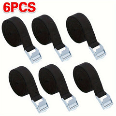 6pcs Zinc Alloy Press Buckle Straps Set 2.5m