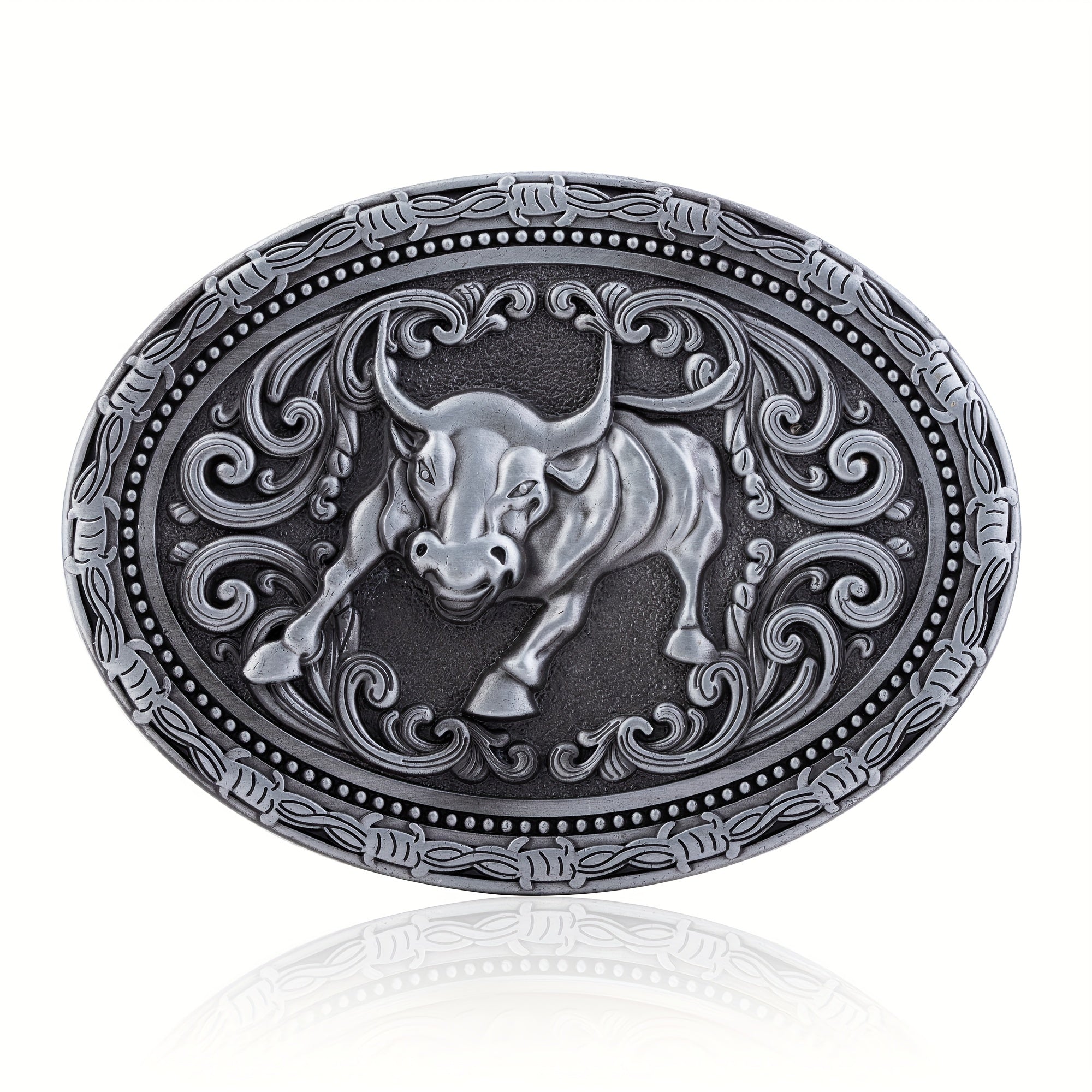 Cowboy Belt Buckle Bull Head Novelty Buckle