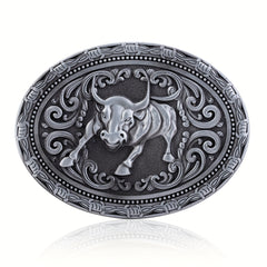 Cowboy Belt Buckle Bull Head Novelty Buckle