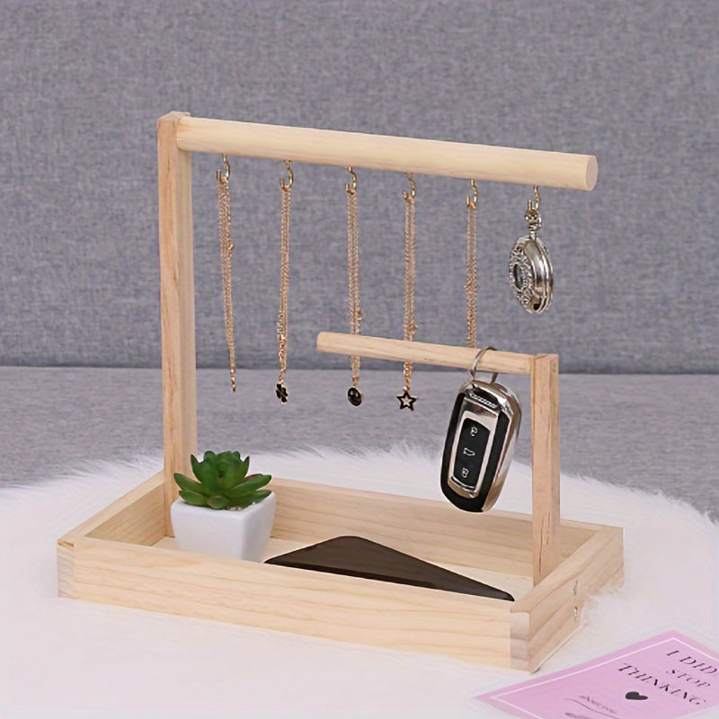 Wooden Jewelry Holder for Accessories - DIY Craft