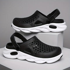 Men's Lightweight Comfy Blade Clogs Hollow Out Non Slip Garden Shoes Summer