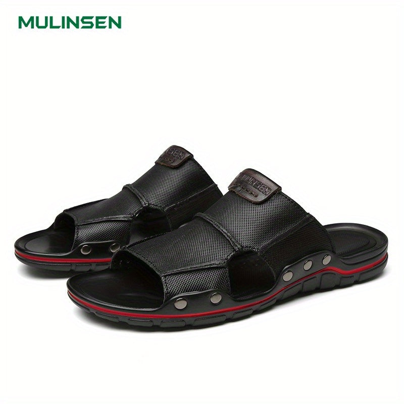 Men's Slip On Outdoor Sandals Anti-skid Flat Beach Sandals