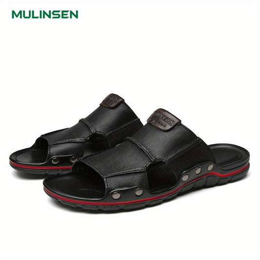 Men's Slip On Outdoor Sandals Anti-skid Flat Beach Sandals