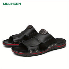 Men's Slip On Outdoor Sandals Anti-skid Flat Beach Sandals