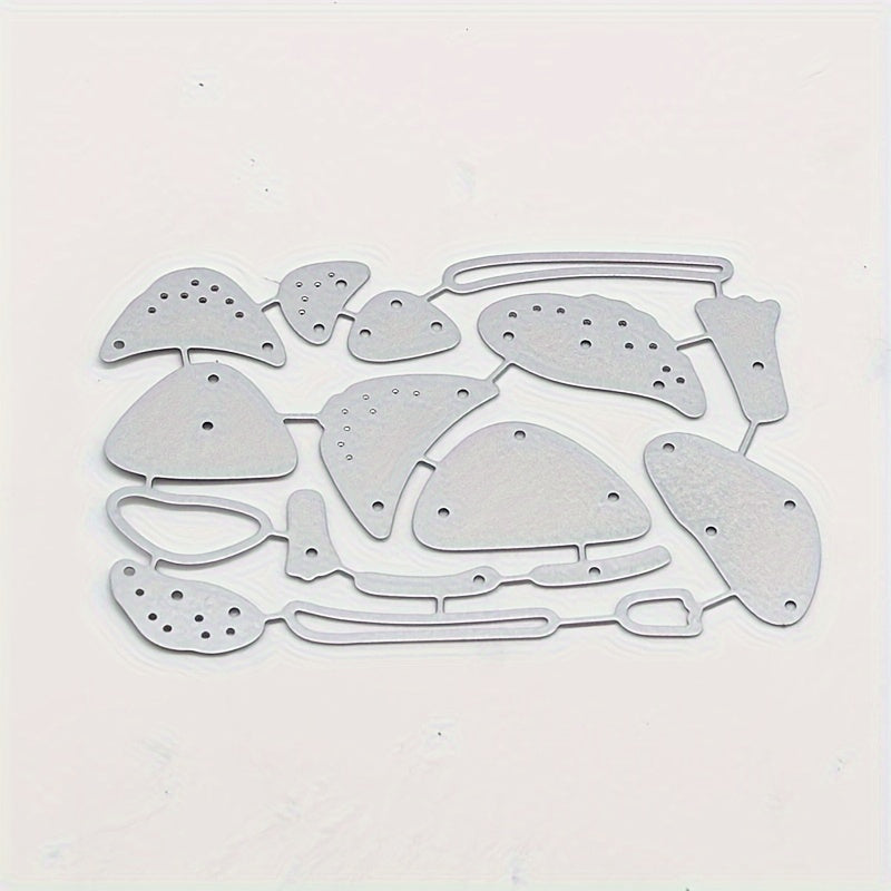 Mushroom Background Metal Cutting Die DIY Scrapbook Gift Card Making