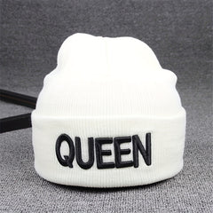 Cozy Letter Embroidered Knitted Hat
