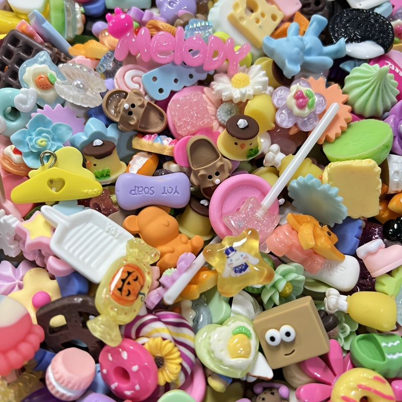 Resin Charms for DIY Phone Case Jewelry Hair Clip Crafts