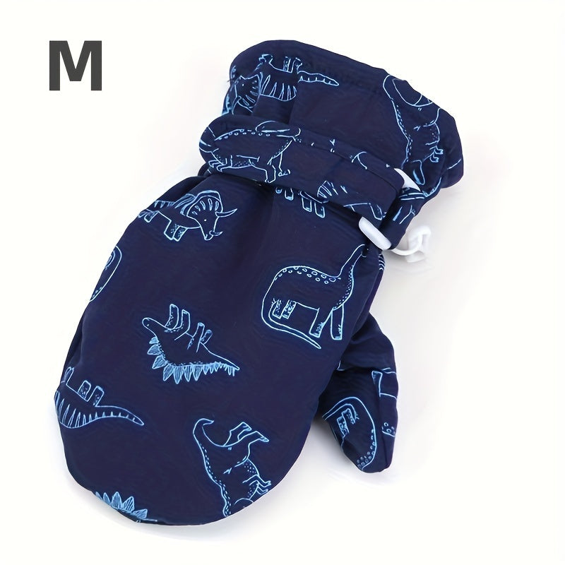 Kids Winter Skiing Gloves Coldproof Thickened Autumn Gloves