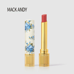 Velvet Red Lipstick Matte Moisturizing Soft Floral Lipstick