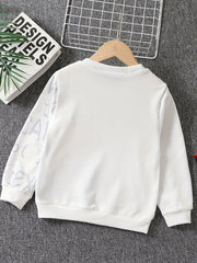 Cartoon Construction Car 3D Print Boys Sweatshirt