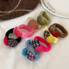 Sweet Candy Head Rope Hair Tie - Versatile Elastic Band for Girls