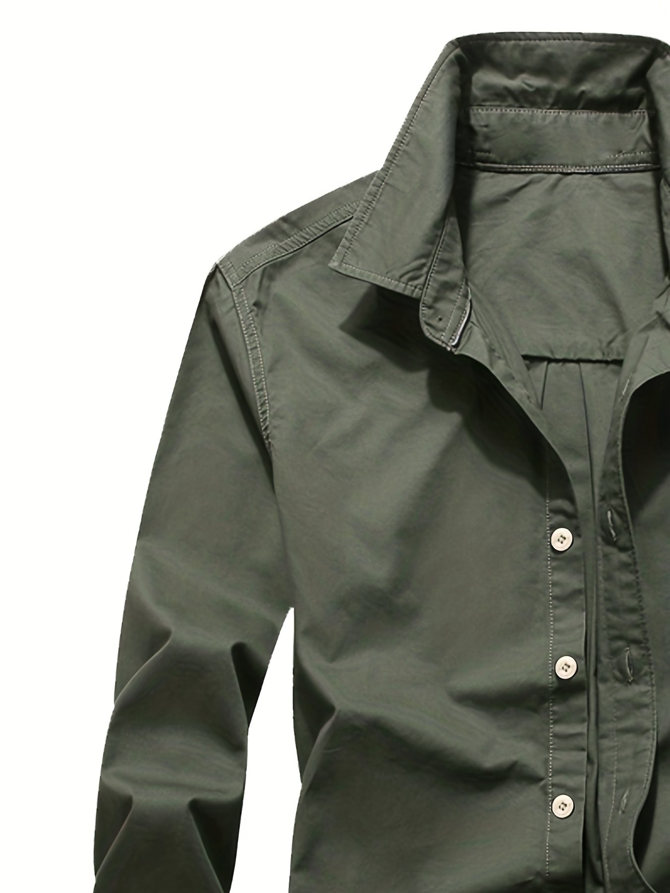 Men's Casual Long Sleeve Button Up Shirt
