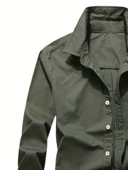 Men's Casual Long Sleeve Button Up Shirt