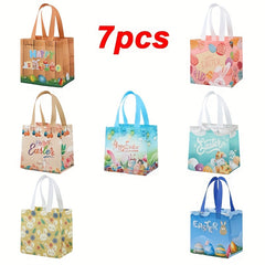 Easter Non-woven Tote Bag Gift Rabbit Egg Shopping Bag
