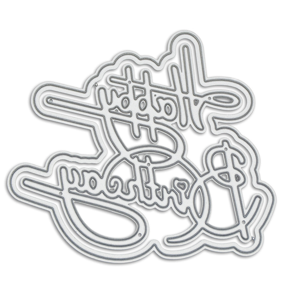 Happy Birthday Metal Cutting Die Mould Scrapbook Decoration