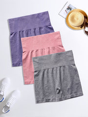 3pcs High Elastic Yoga Shorts Butt Lift Tight Sports Shorts