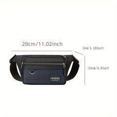 Solid Chest Bag Outdoor Sports Fanny Pack Sling Waist Bag & Crossbody Purse