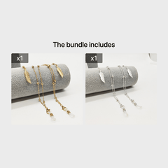 Leaf Pendant Glasses And Face Mask Accessory Metal Chain Glasses Chain