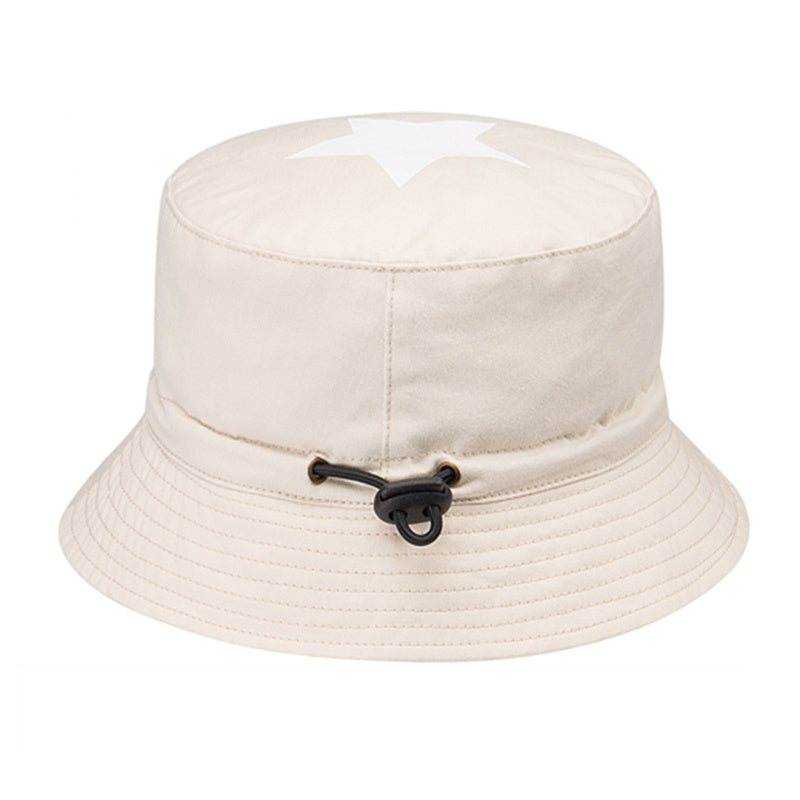 Boys Star Pattern Fisherman Hat, Adjustable Wide Brim