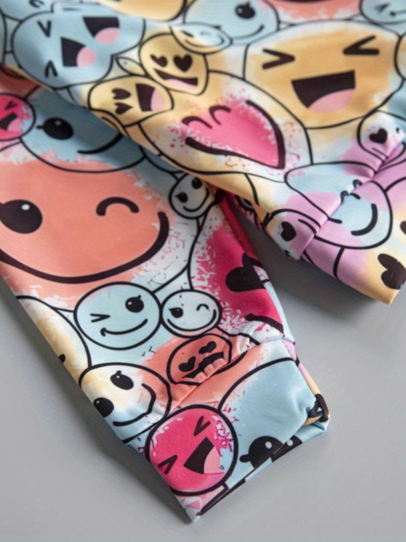 Kids Smile Face 3D Print Sweatshirt Cartoon Hoodie Top