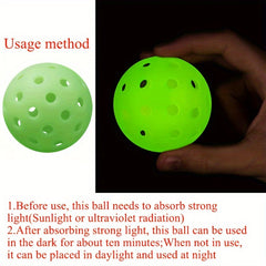 6pcs Luminous Pickleball Glow In The Dark Balls